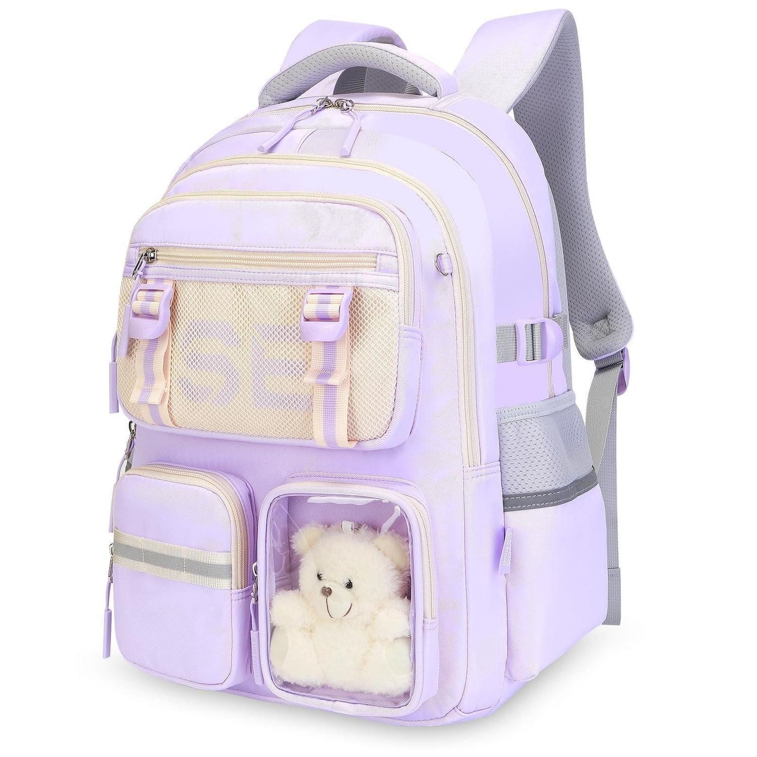 LuxusKollektion Schulrucksack Schulrucksack Mädchen/Jungen Lila A4