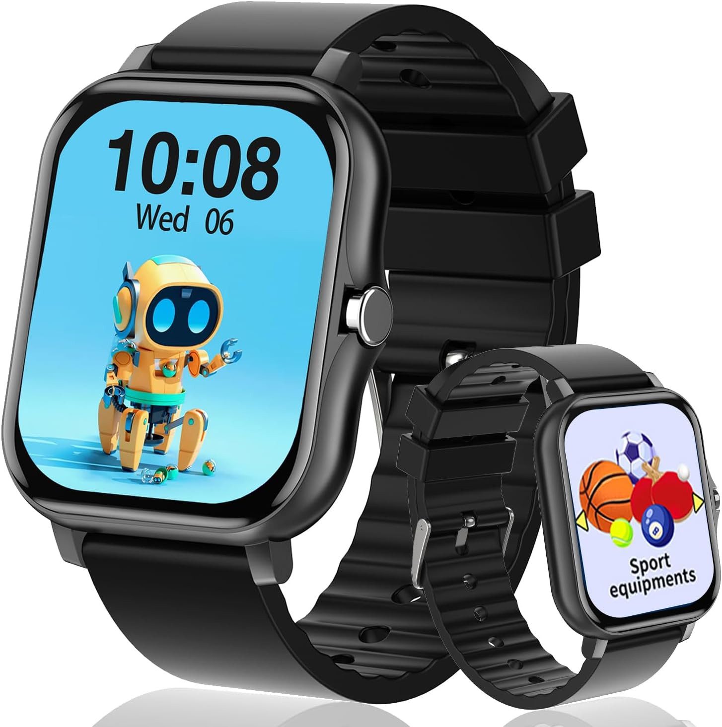 Kaacly W05 Smartwatch (3,9 cm, sim-karte), Kinder Smartwatch Lernspiele
