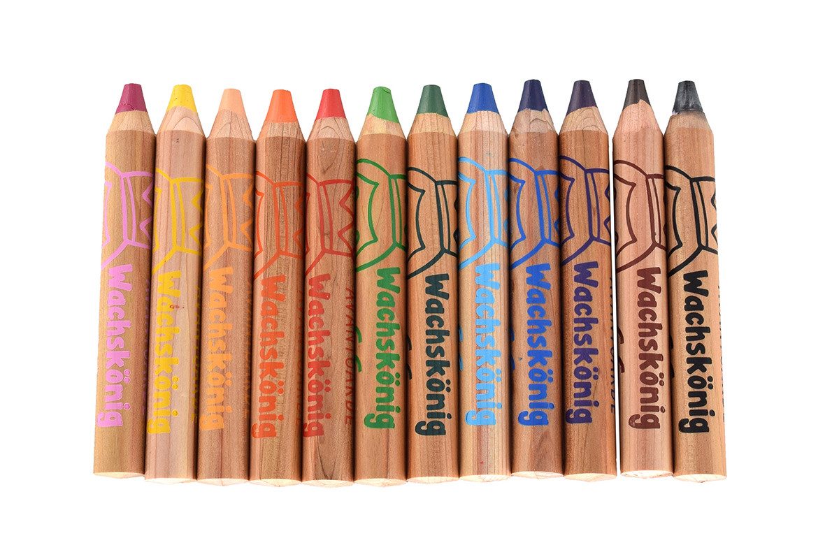 AVANTGARDE Wachsmalstift Wachskönig, (Set 12, 12-tlg)