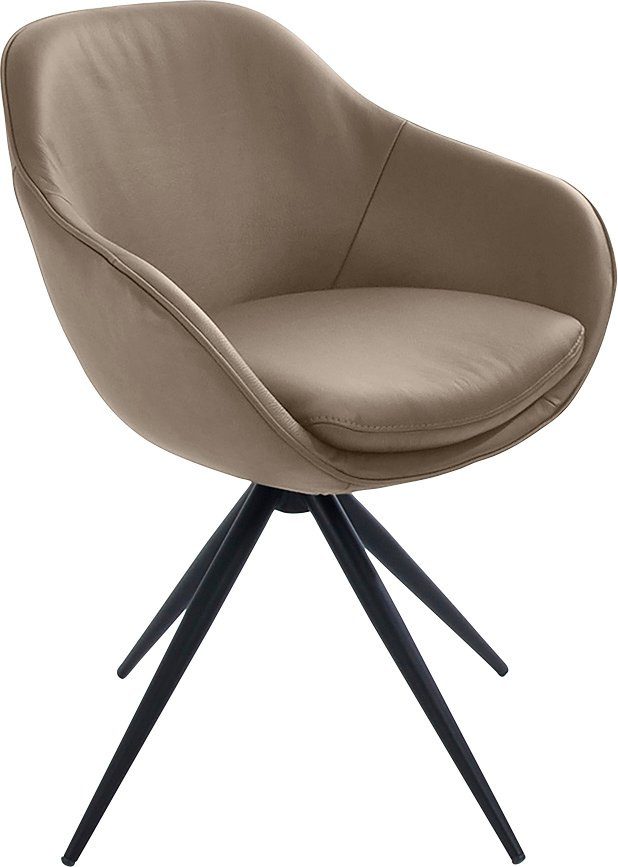 K+W Komfort & Wohnen Drehstuhl ZOOM, 4-Fuß Drehstuhl mit Gestell aus Metall günstig online kaufen