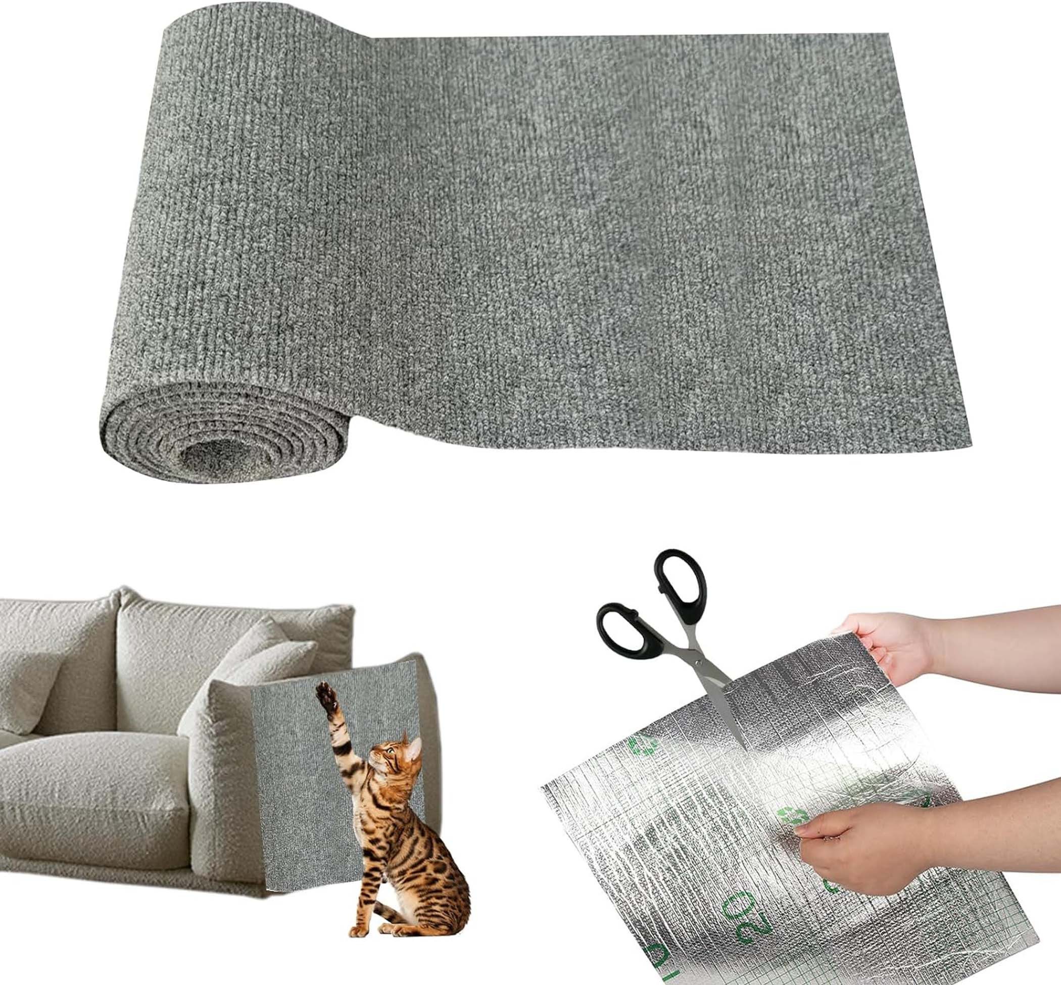 Coonoor Kratzmatte Katze Wand Selbstklebend Kratzschutz Sofa Katze, Kratzteppich Ecke DIY
