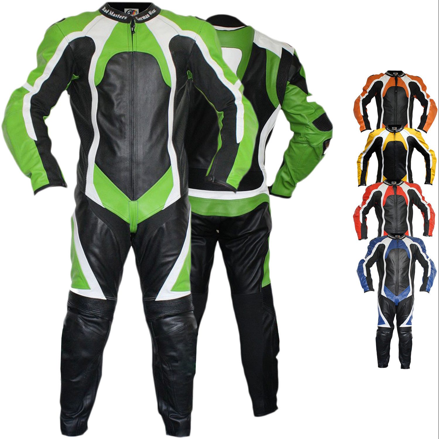 German Wear Motorradkombi GW409K Einteiler Motorradkombi Lederkombi