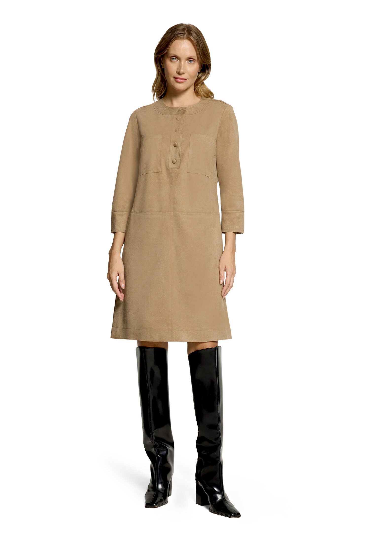 Cartoon Druckkleid Damen mit Taschen