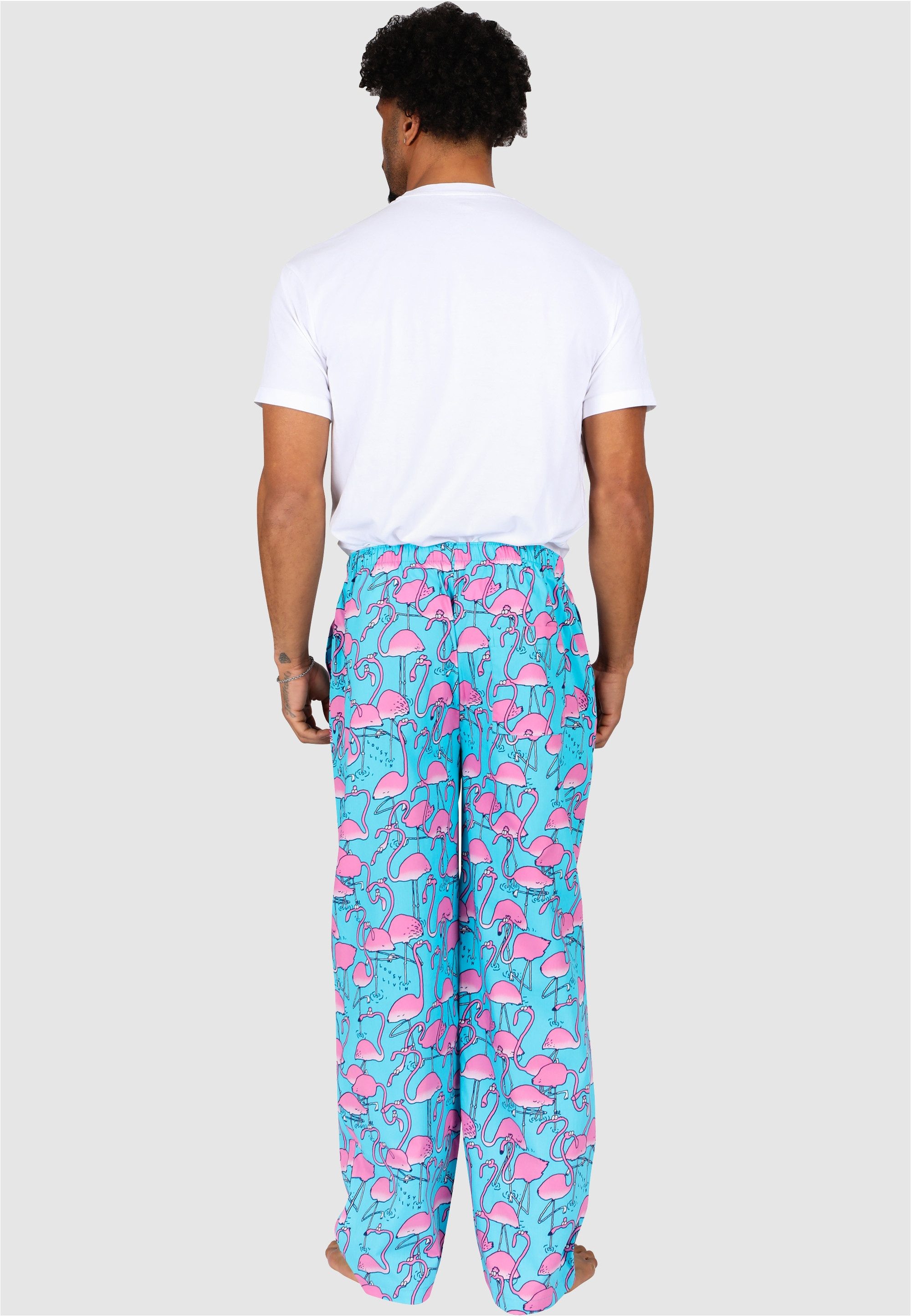 Lousy Livin Schlafhose Greater Flamingos mit buntem Allover-Print