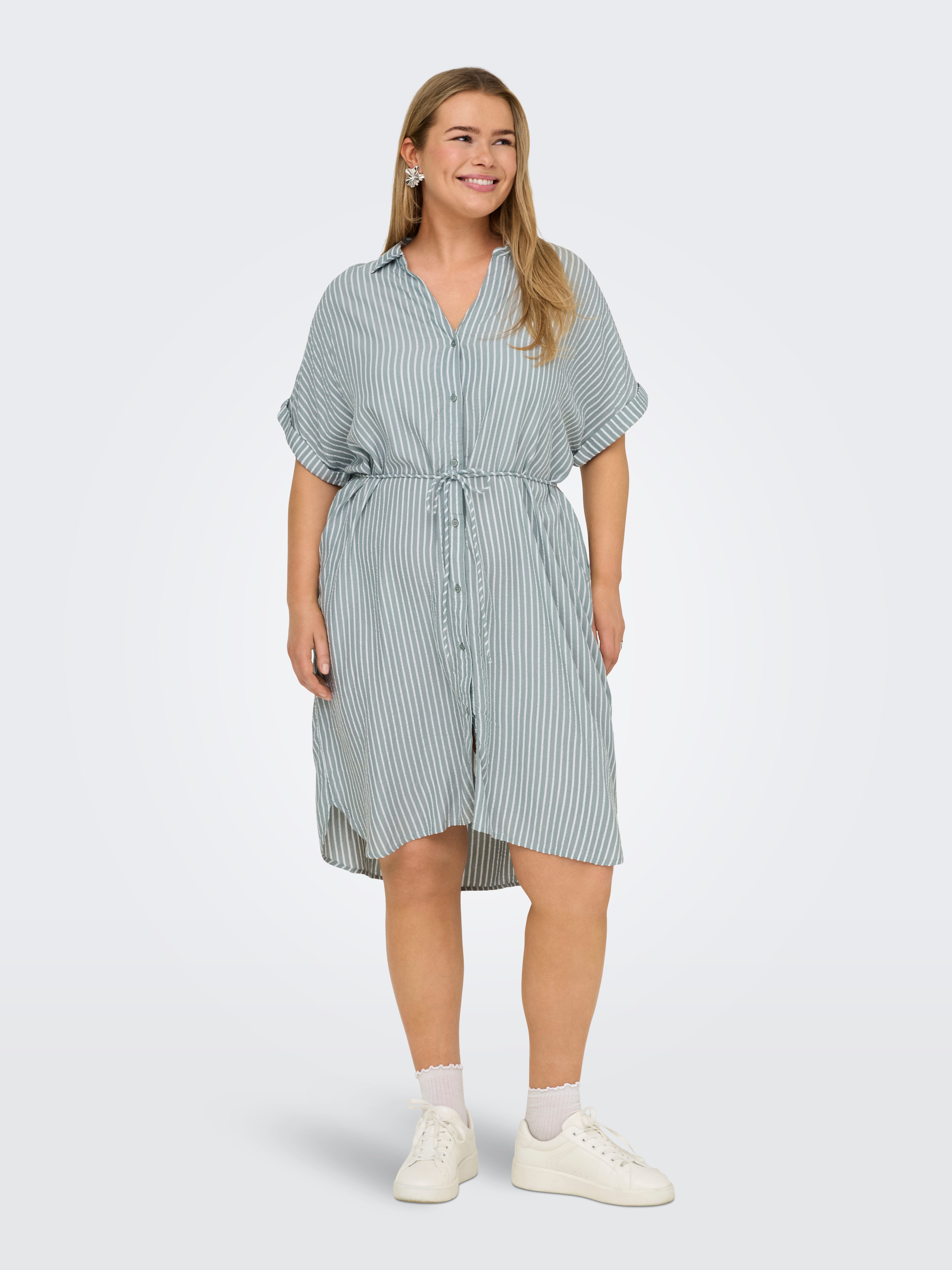 ONLY CARMAKOMA Sommerkleid CARPENNA S/S LOOSE KNEE DRESS AOP günstig online kaufen