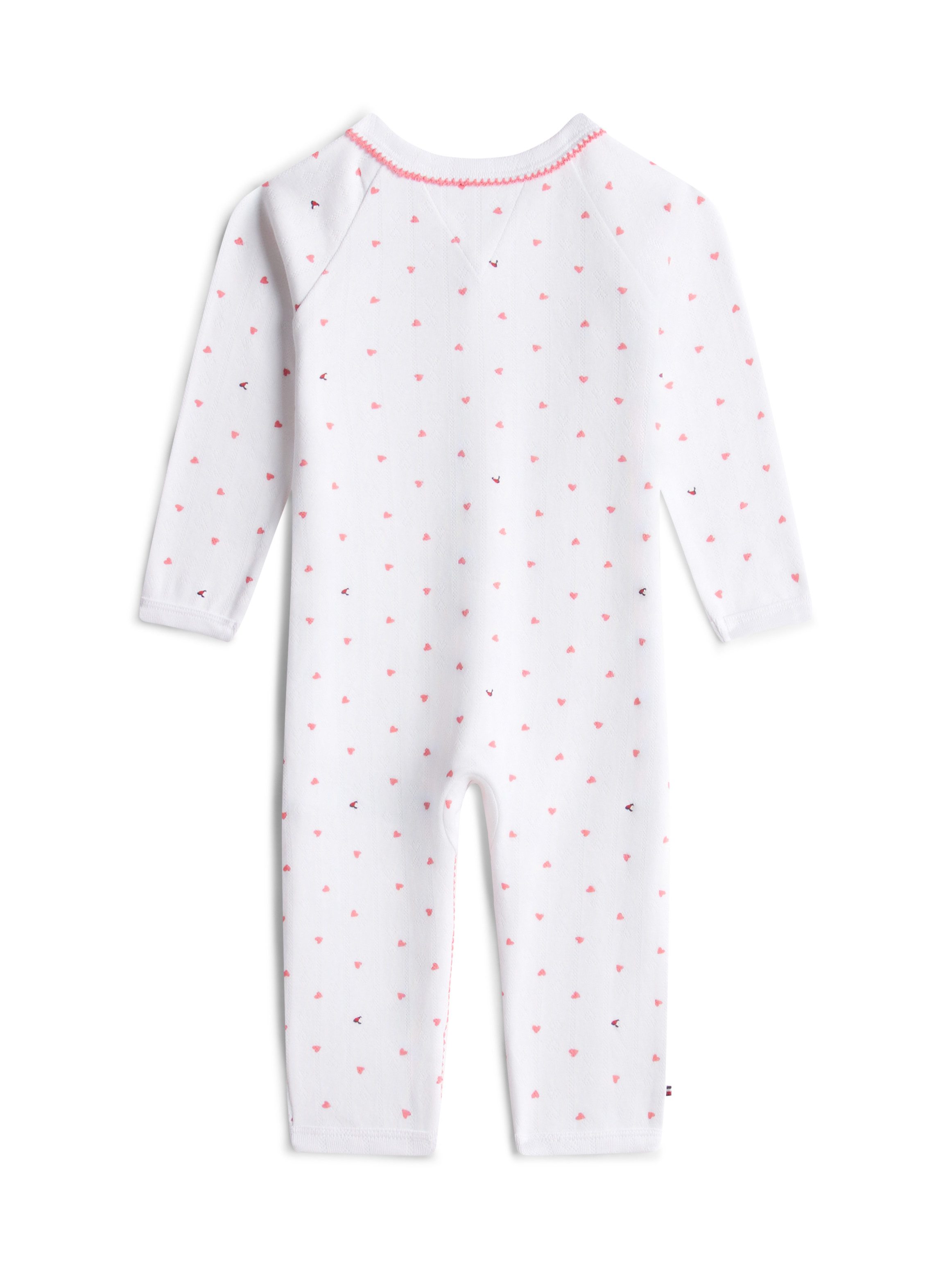 Tommy Hilfiger Strampler POINTELLE COVERALL Regular fit mit V-Ausschnitt für Babys