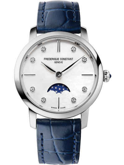 Frederique Constant Schweizer Uhr Frederique Constant FC-206MPWD1S6 Slimline Moonpha