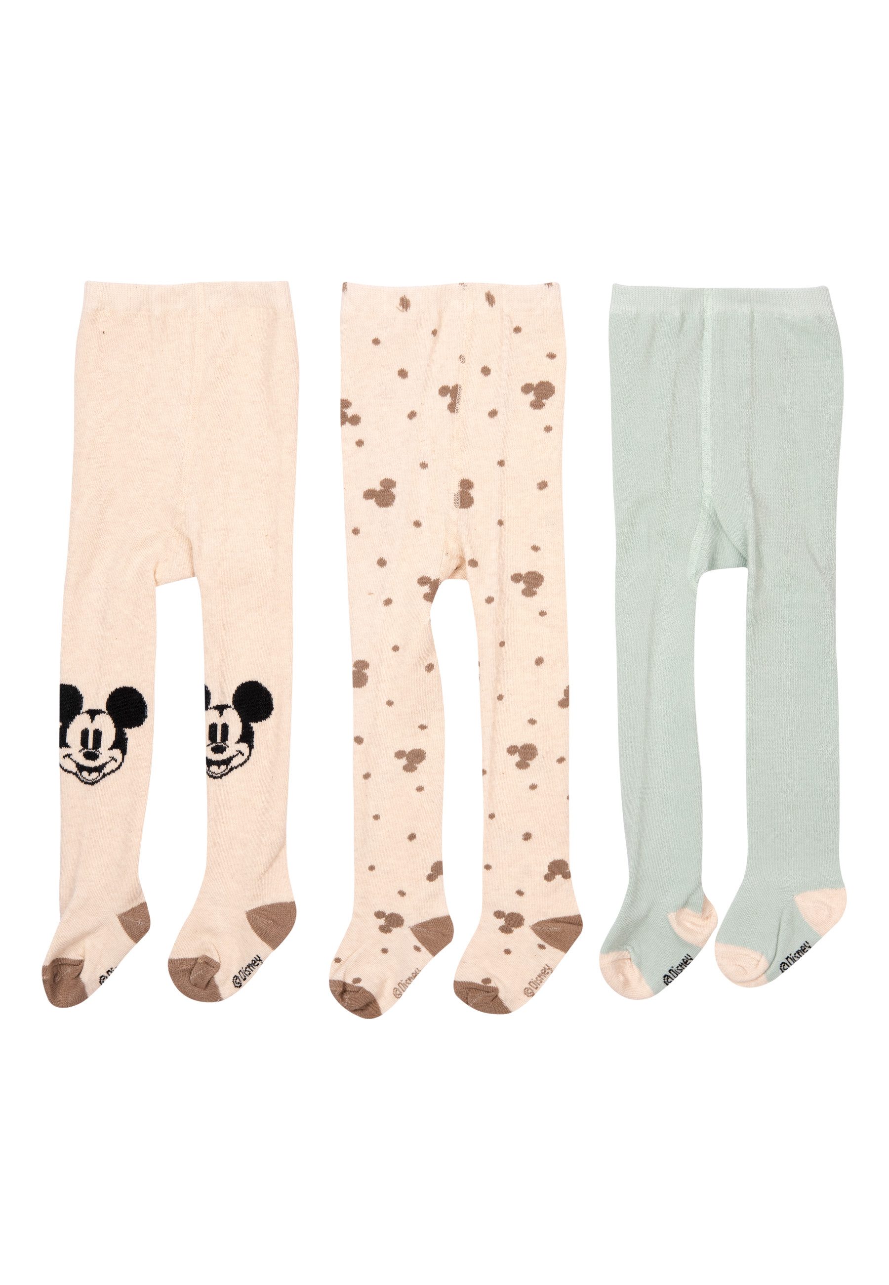 United Labels® Strumpfhose Disney Mickey Mouse Baby Strumpfhose Babystrumpfhose (3er Pack)