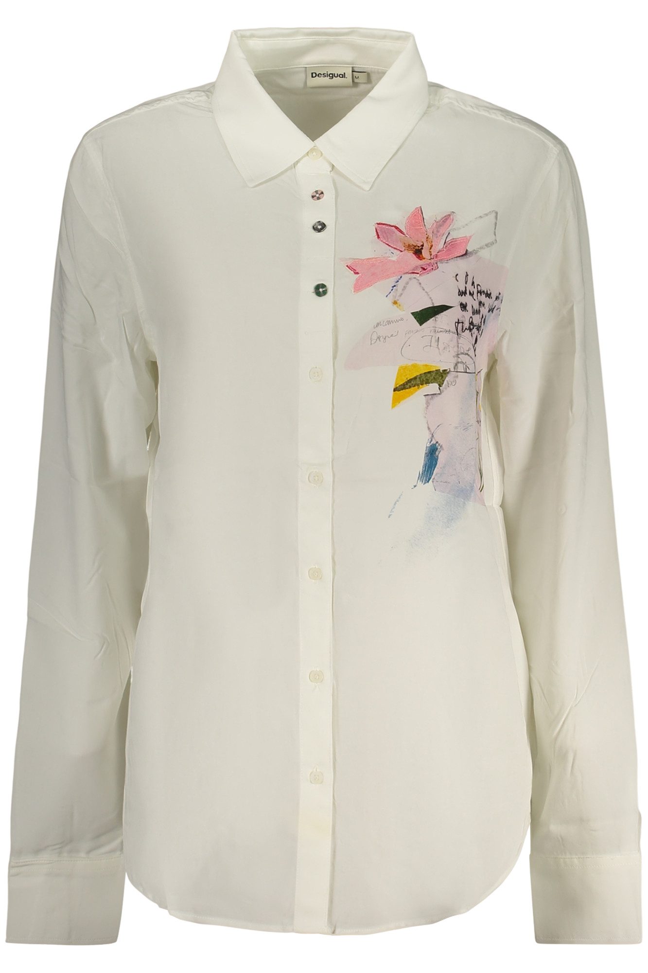 Desigual Blusenshirt Stylisches Damen Langarmhemd mit italienischem