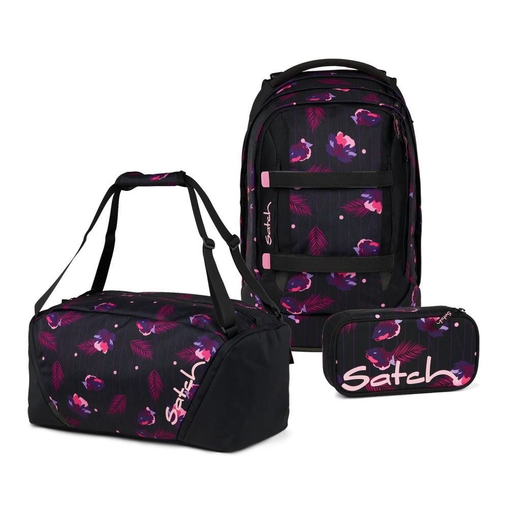 Satch Schulrucksack Pack (3tlg, inkl. Schlamperbox und Sporttasche)