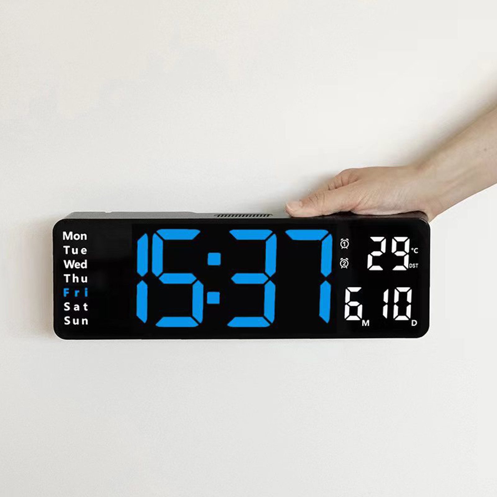 MODFU Wanduhr 13 Zoll LED Digitale günstig online kaufen
