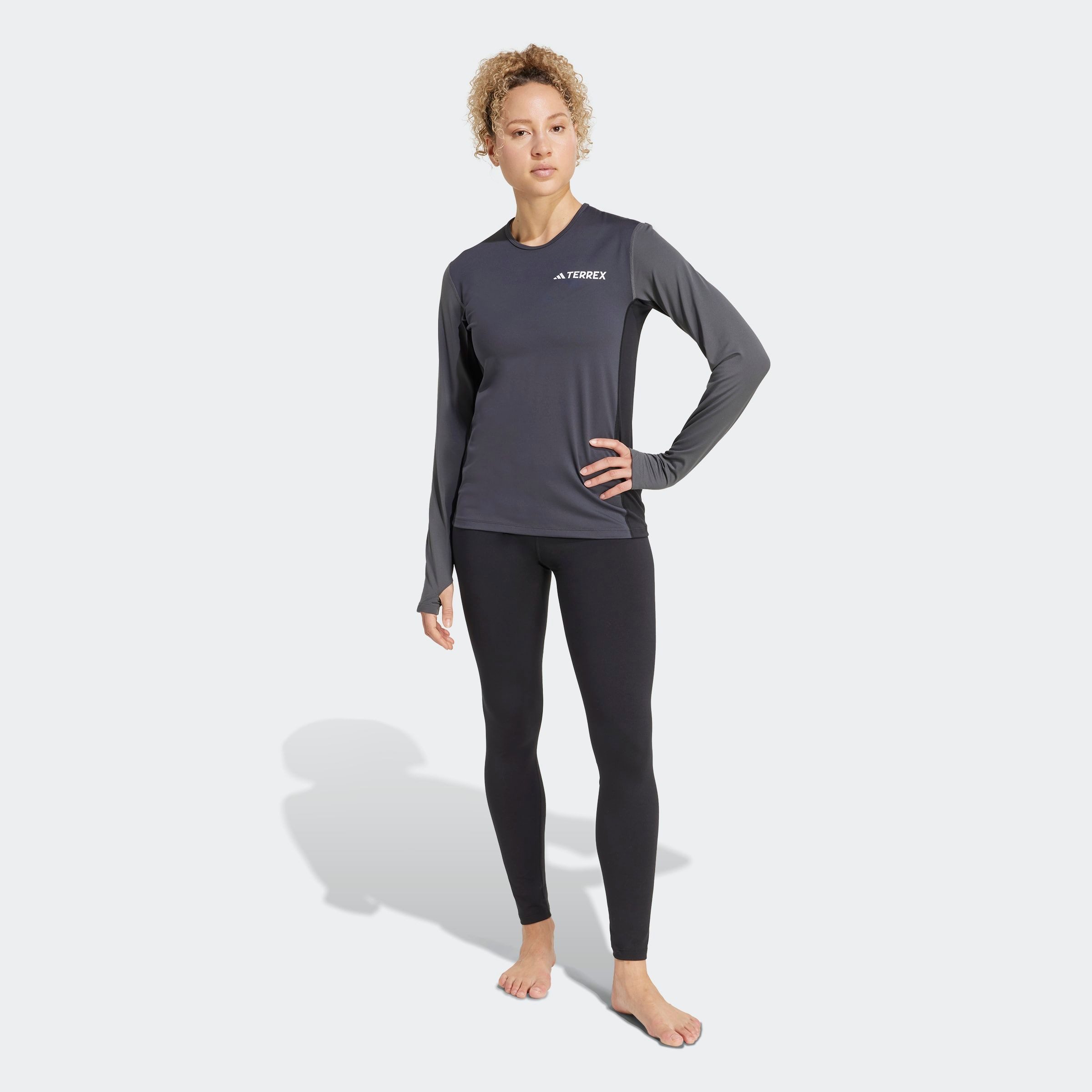 adidas TERREX Trainingstights MULTI SYNTHETIC BASELAYER LEGGINGS schmal geschnitten, für Lagenlook bei kühlem Wetter
