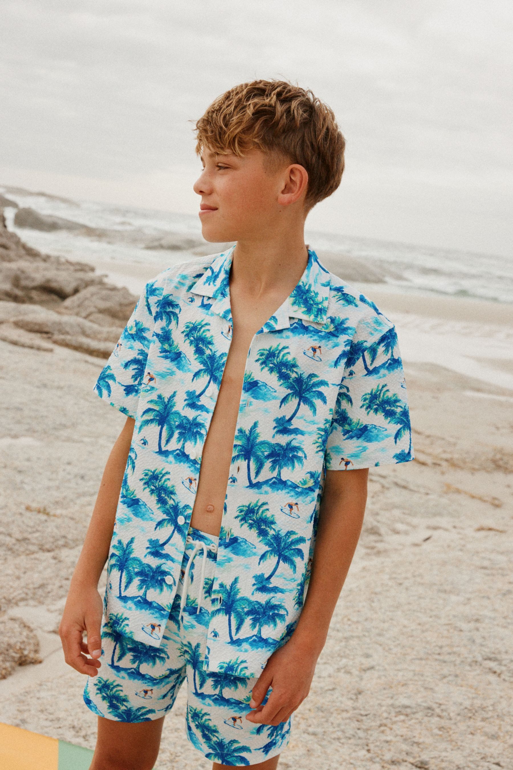 Next Shirt & Shorts Badeshorts und Hemd im Set (2-tlg)