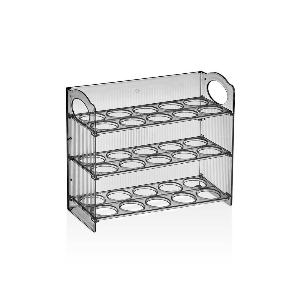 Vip Ahmet Küchenorganizer-Set Eierkorb Für Kühlschrank, 3 Etagen, BPA-frei