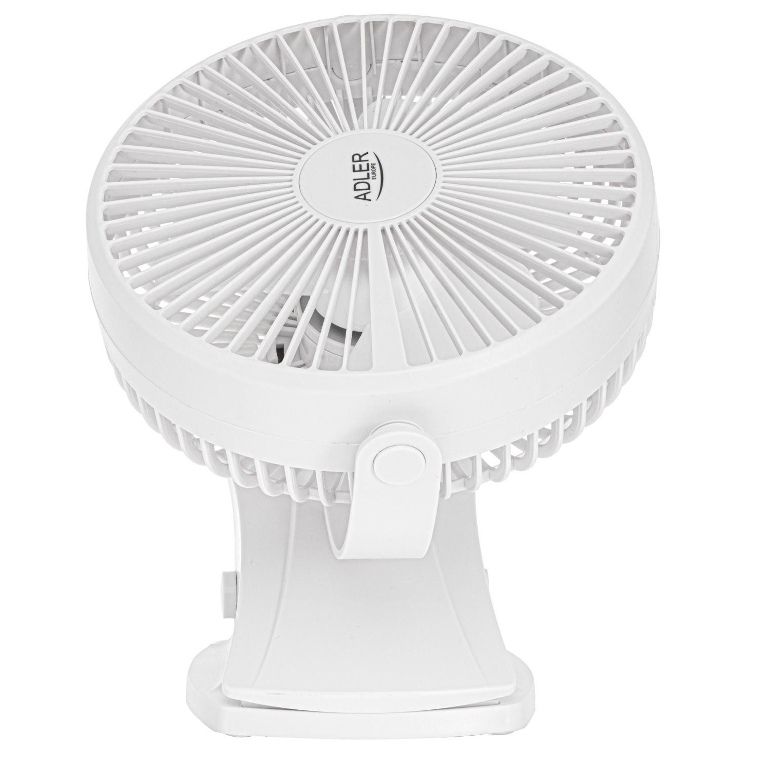 Adler Akku-Ventilator Adler AD 7342 white Akku-Ventilator mit Clip – Bild 2 von 5
