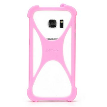 K-S-Trade Handyhülle für Samsung Galaxy F23 5G, Bumper + Kopfhörer Handy Hülle Schutzhülle Silikon Schutz Hülle