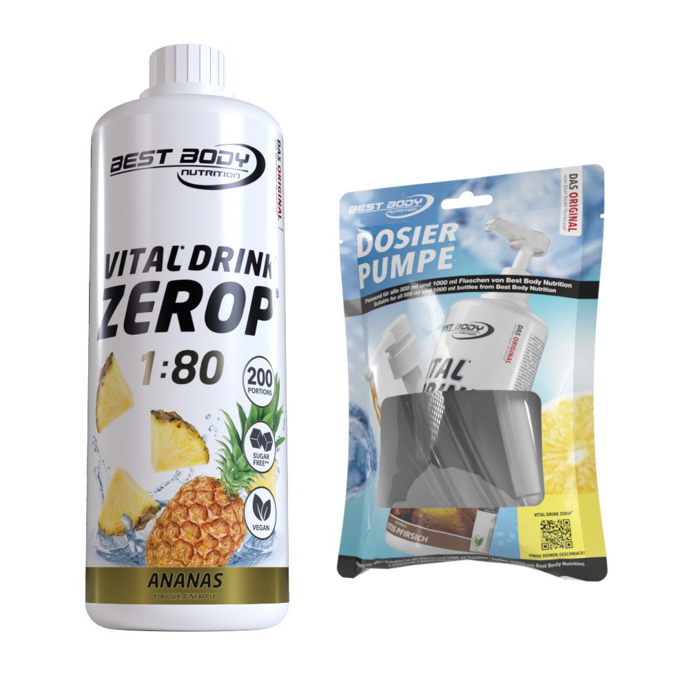 Best Body Nutrition 1 L Vital Drink Zerop Bundle Flüssigkeit, Getränk