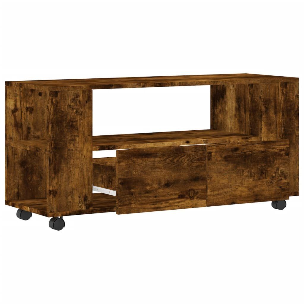 Holzwerkstoff cm (1-St) vidaXL TV-Schrank TV-Schrank Räuchereiche 102x34,5x43