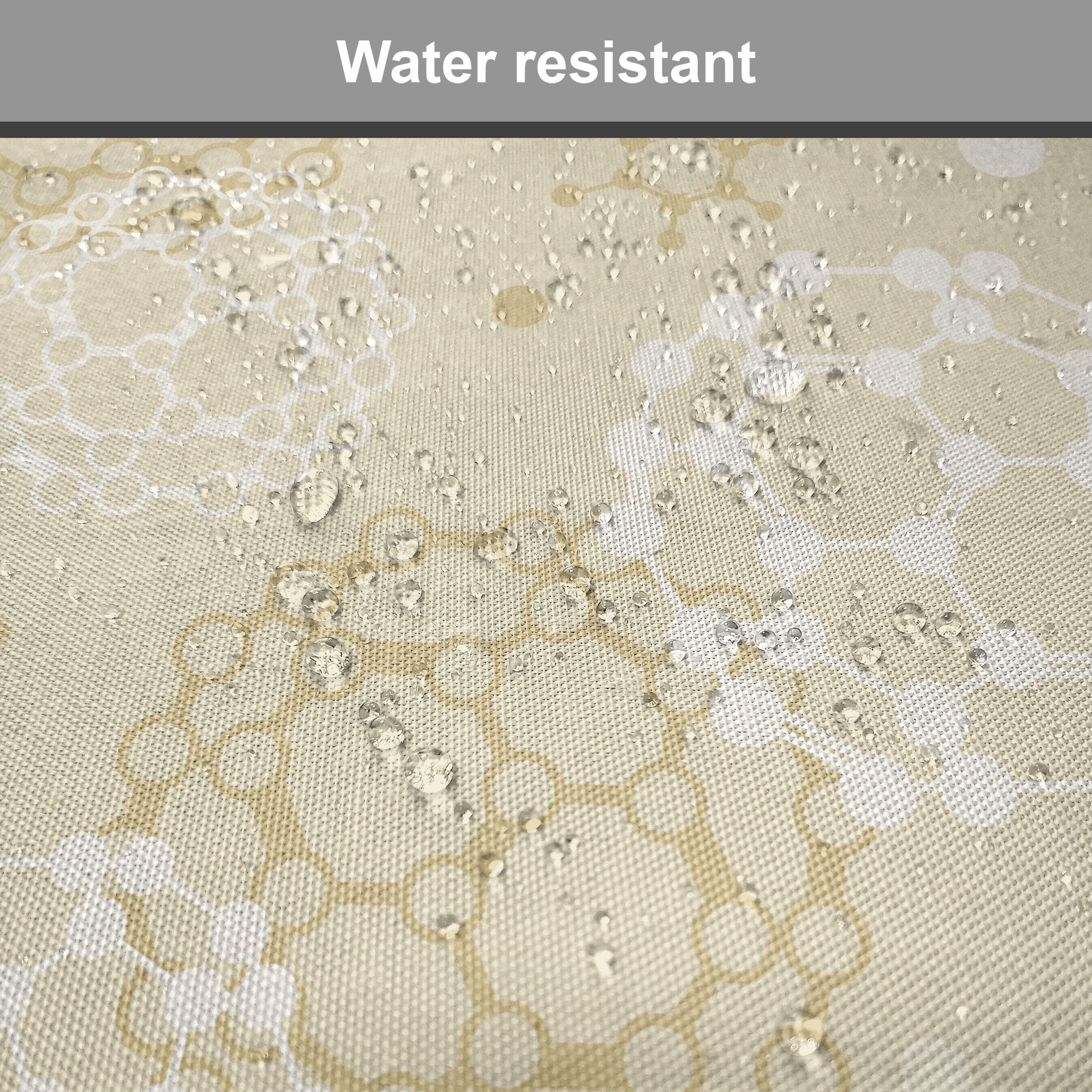 Molecule Abakuhaus wasserfestes für mit Küchensitze, Motiv Riemen Dekoratives Elfenbein Kissen Stuhlkissen Wissenschaft