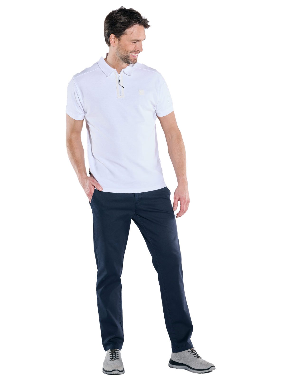Engbers Poloshirt Herren Polo-Shirt regular, Reinweiss