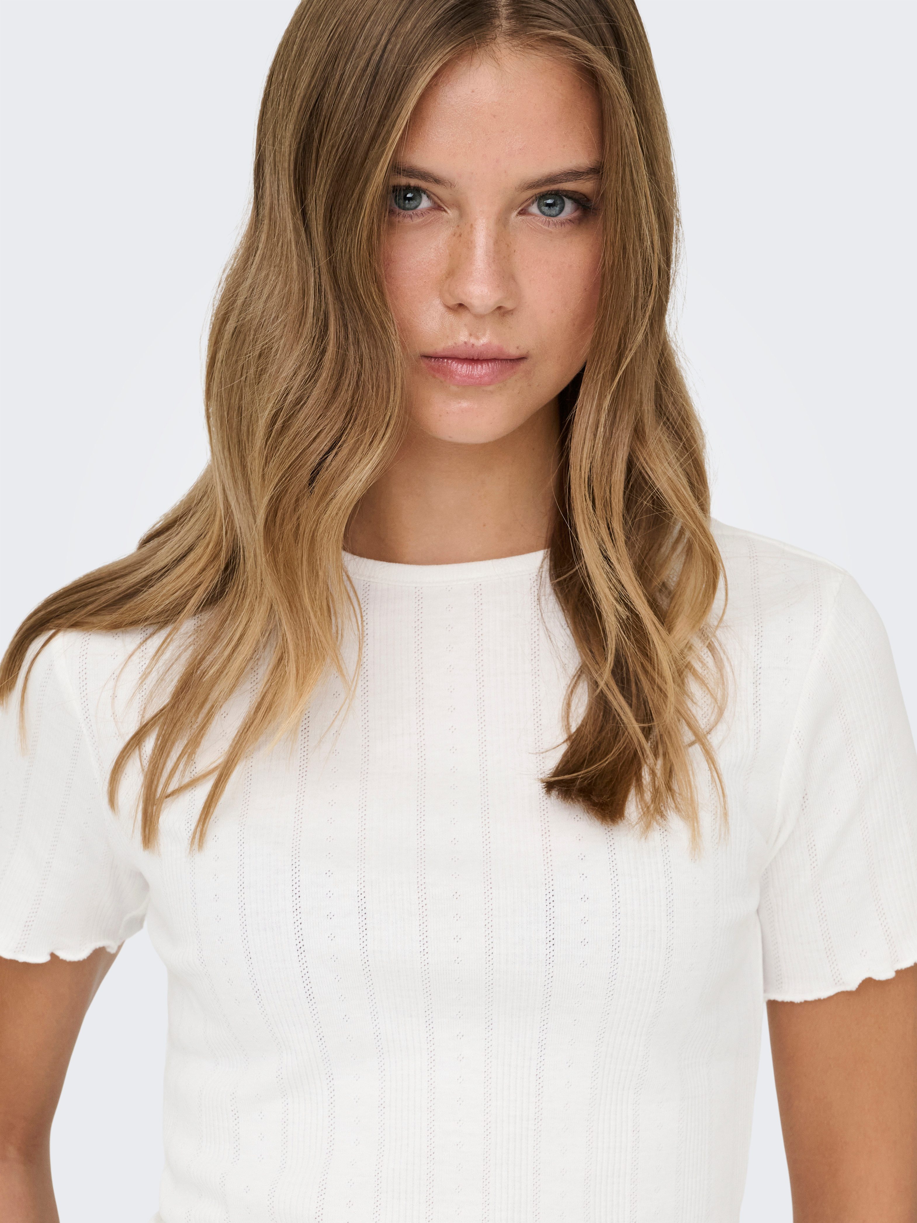 ONLY Kurzarmshirt ONLTENNA O-NECK S/S TOP JRS NOOS
