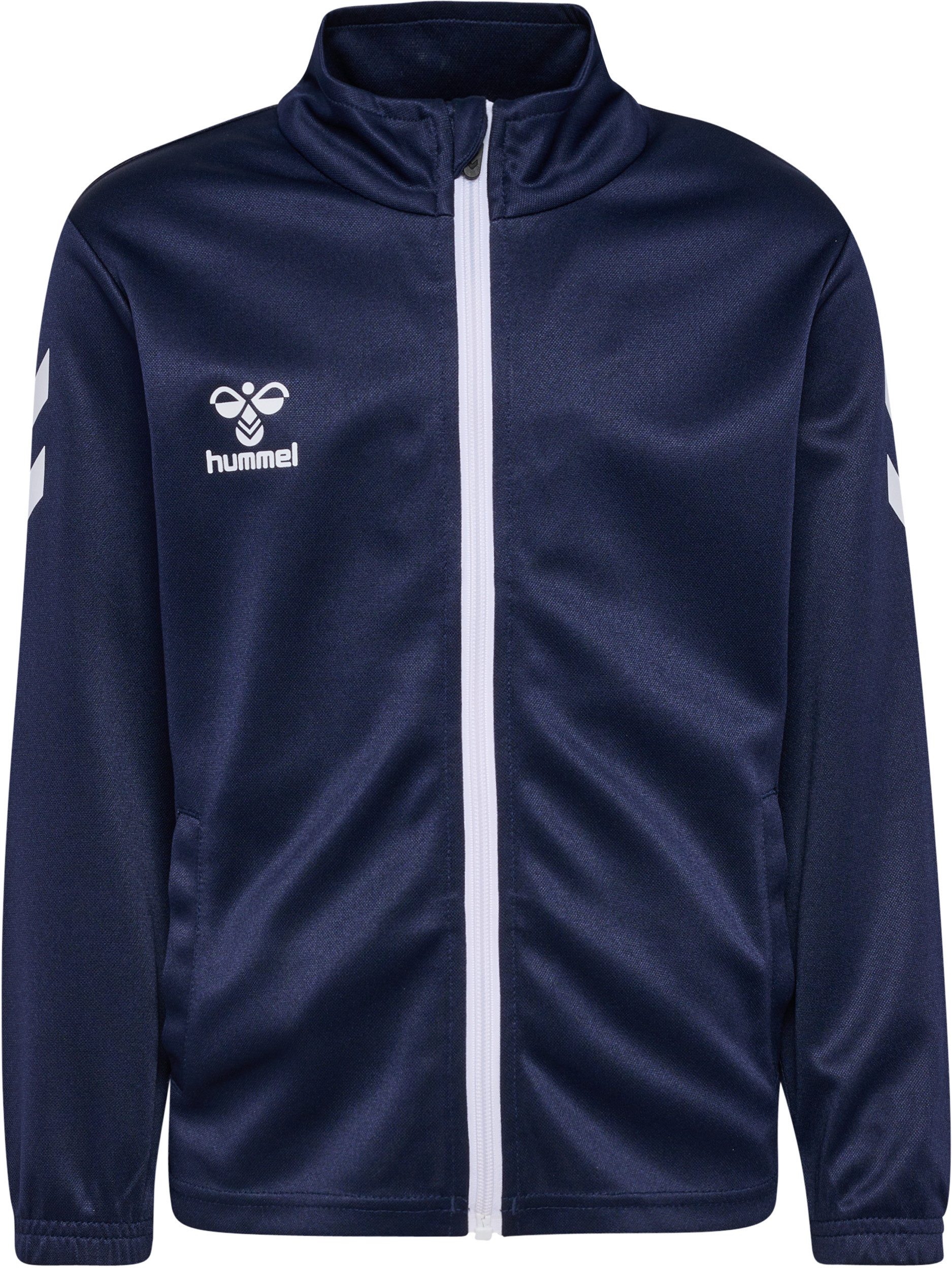 hummel Trainingsanzug HMLLOGO SUIT KIDS (2-tlg), 2-teiliges Set, mit Reißverschluss, pflegeleicht, aus Polyester