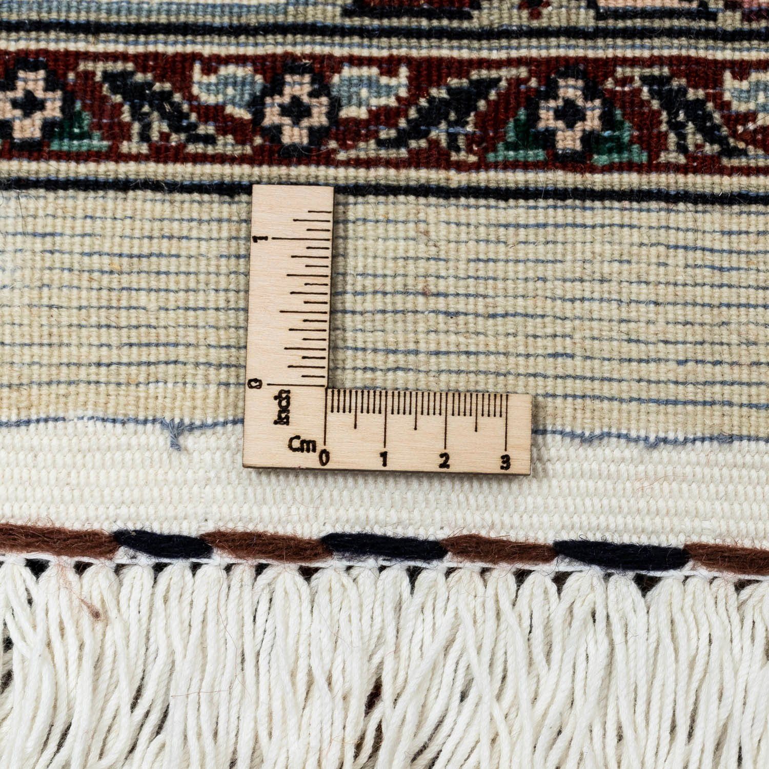 Wollteppich Moud Medaillon Beige mm, mit Höhe: Zertifikat cm, x rechteckig, 10 Unikat morgenland, 251 360
