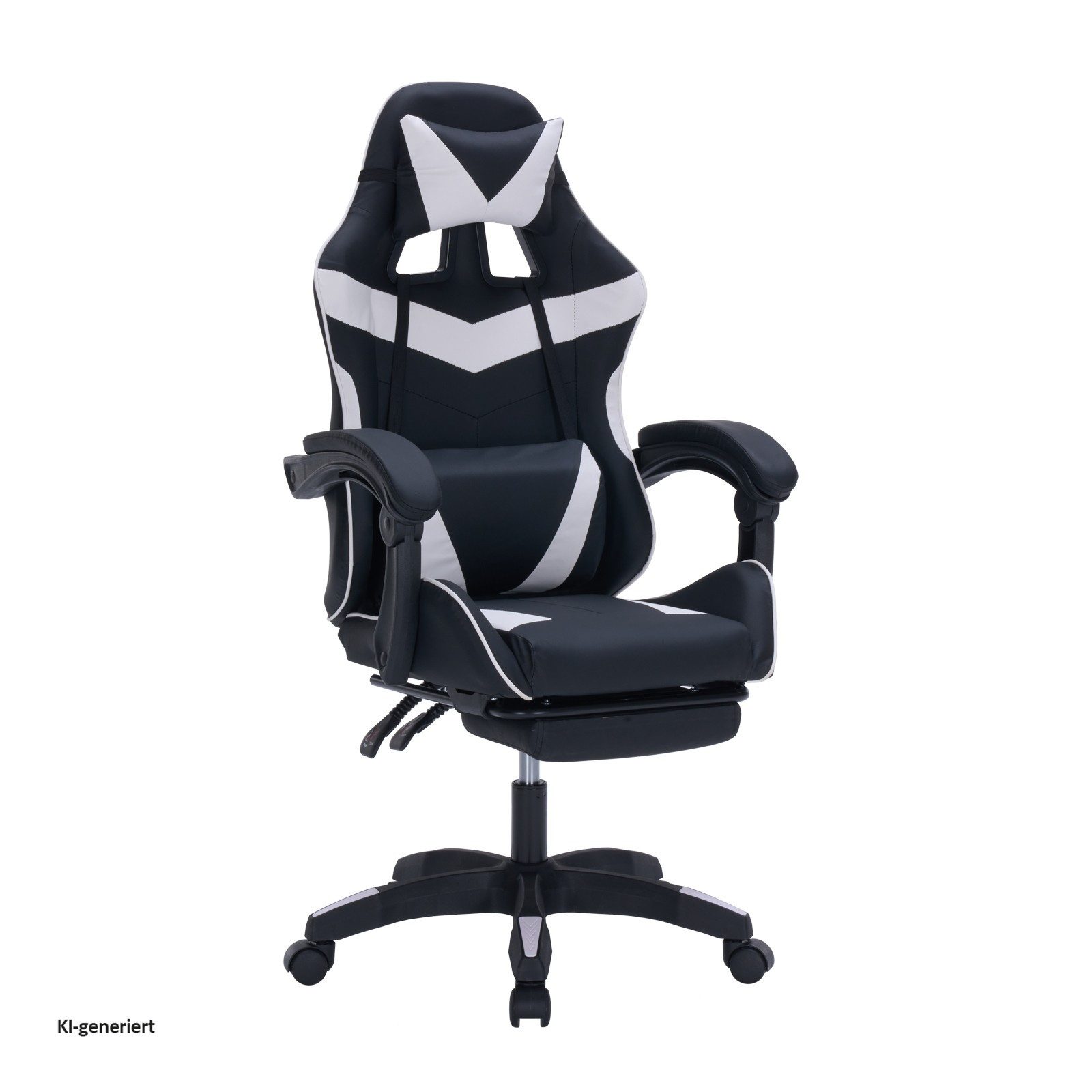 HTI-Living Drehstuhl Gaming Stuhl Krit Eco Schwarz-Weiß (Stück, 1 St), Bürostuhl Drehstuhl Schreibtischstuhl