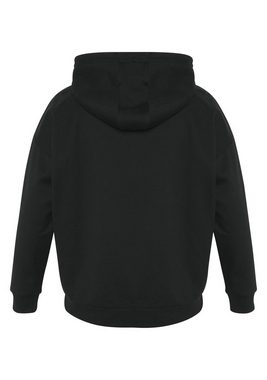 Chiemsee Kapuzensweatshirt Hoodie mit gestreiftem Label-Flockprint 1