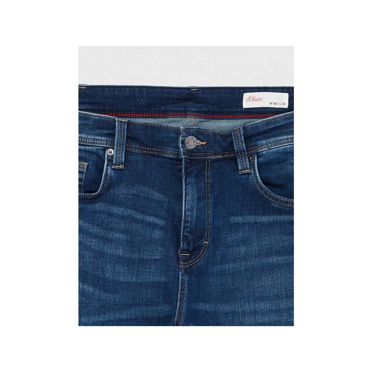 blau (1-tlg) s.Oliver 5-Pocket-Jeans