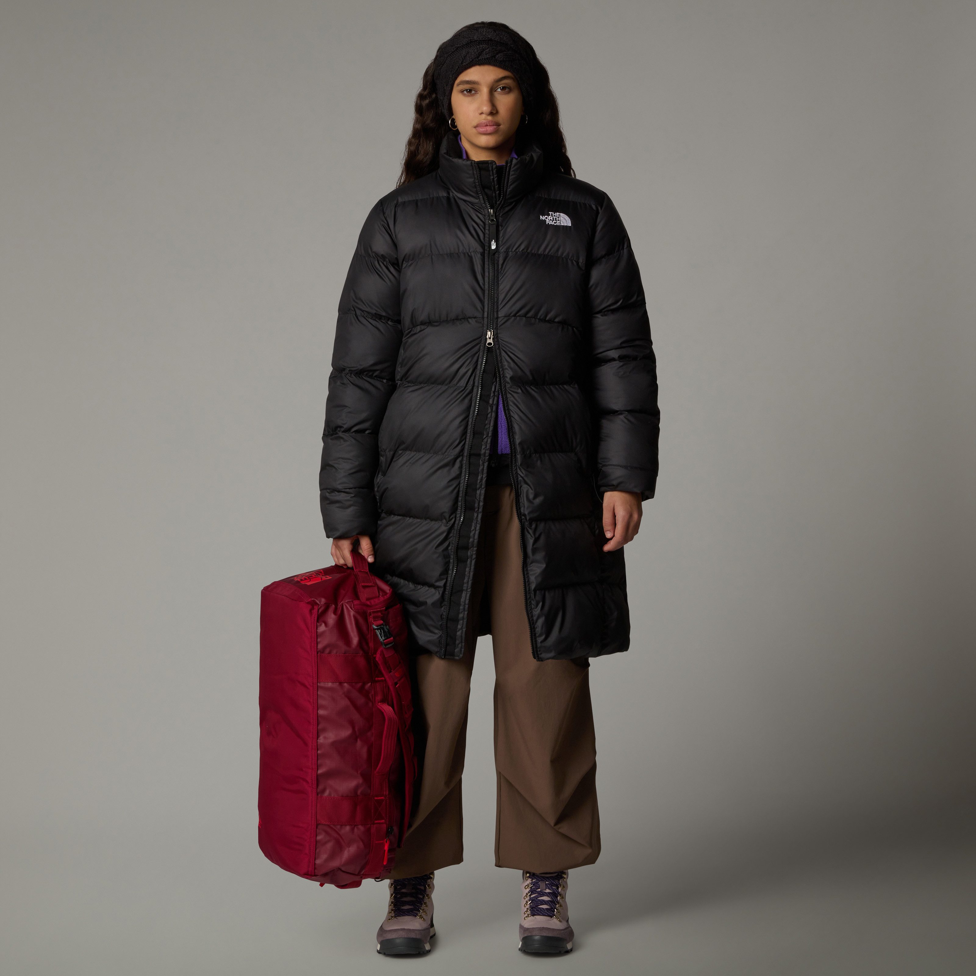 The North Face Steppmantel W SAIKURU PARKA mit voluminöser Isolierung, aus Polyester, lässige Silhouette