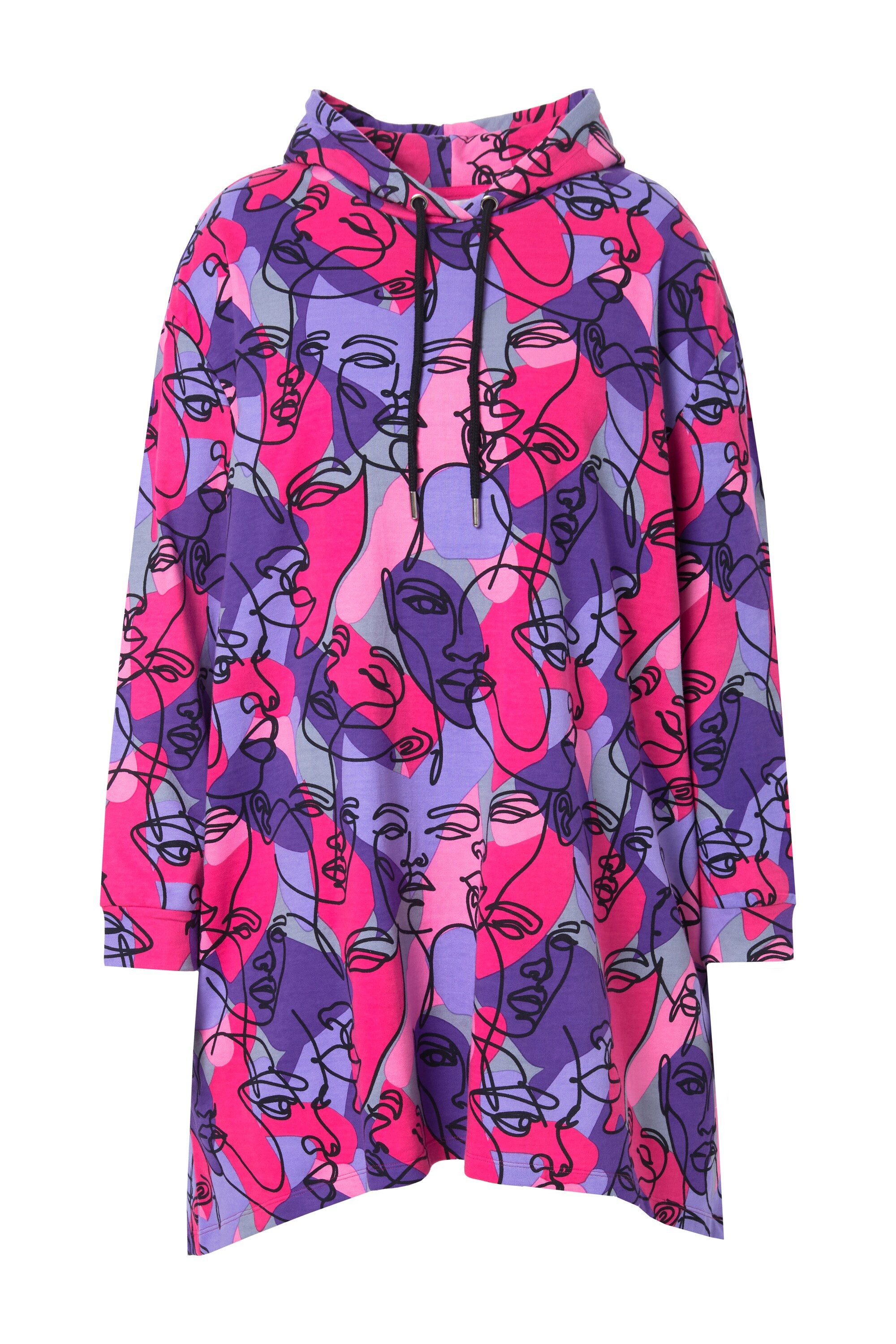 Angel of Style Sweatshirt Hoodie Gesichter-Print günstig online kaufen