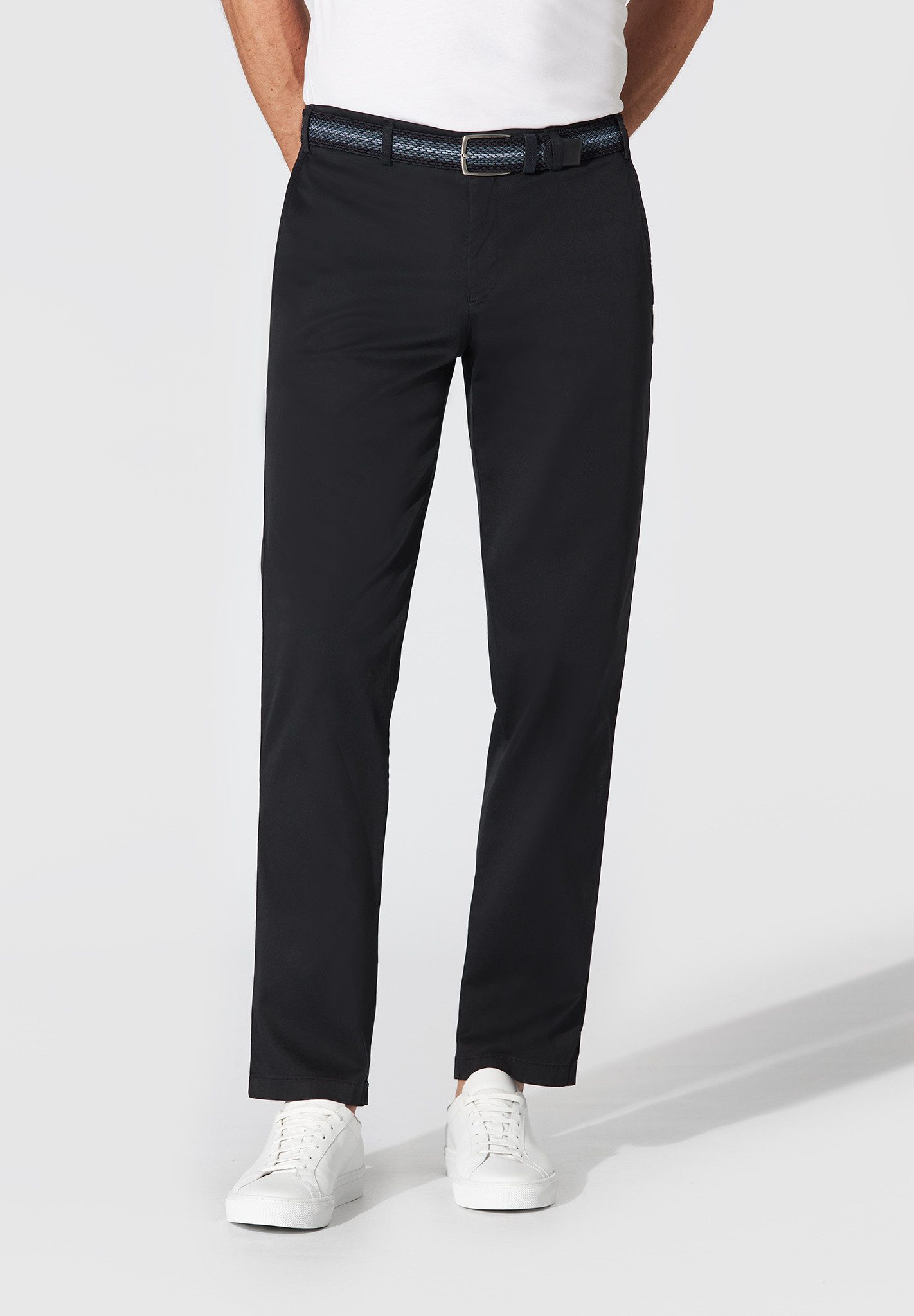 Hiltl Chinos Pamo - Excellent Cotton, Regular-Fit, Baumwolle-marineblau-106