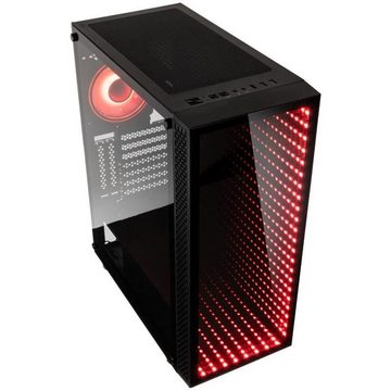 Kolink PC-Gehäuse VOID RIFT, ARGB Midi Tower, PC-Gehäuse Case, ARGB-Beleuchtung, Temperglas, Computer Gehäuse Gaming, schwarz