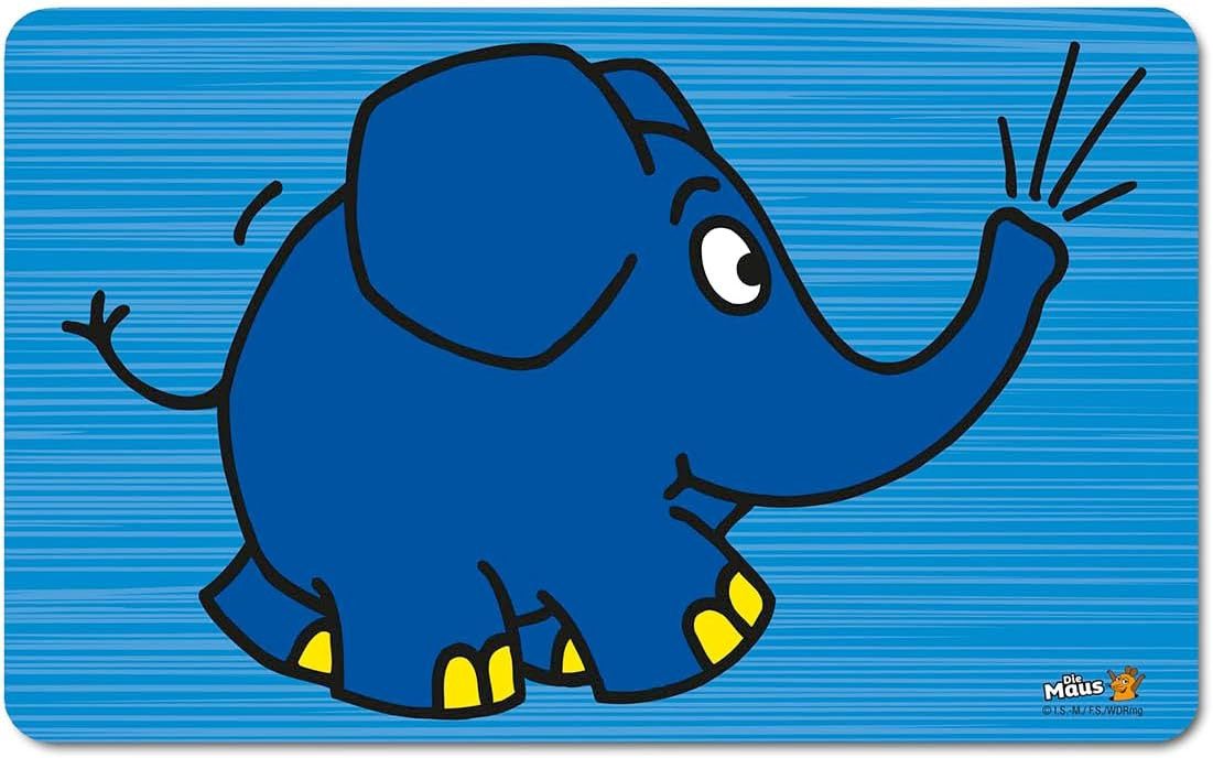 LOGOSHIRT Frühstücksbrett Frühstücksbrettchen - Sendung mit der Maus - Elefant, (1-St), langlebig, robust und alltagstauglich