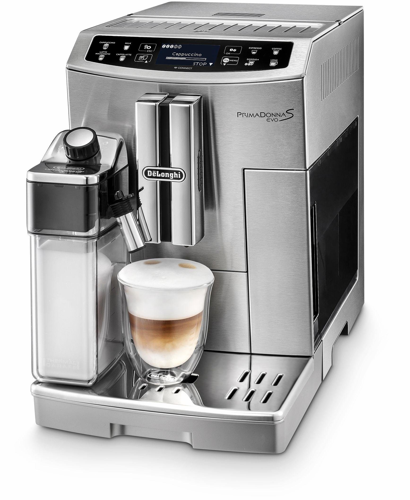 De'Longhi Kaffeevollautomat PrimaDonna S Evo ECAM 510.55.M, LatteCrema  Milchsystem, App-Steuerung