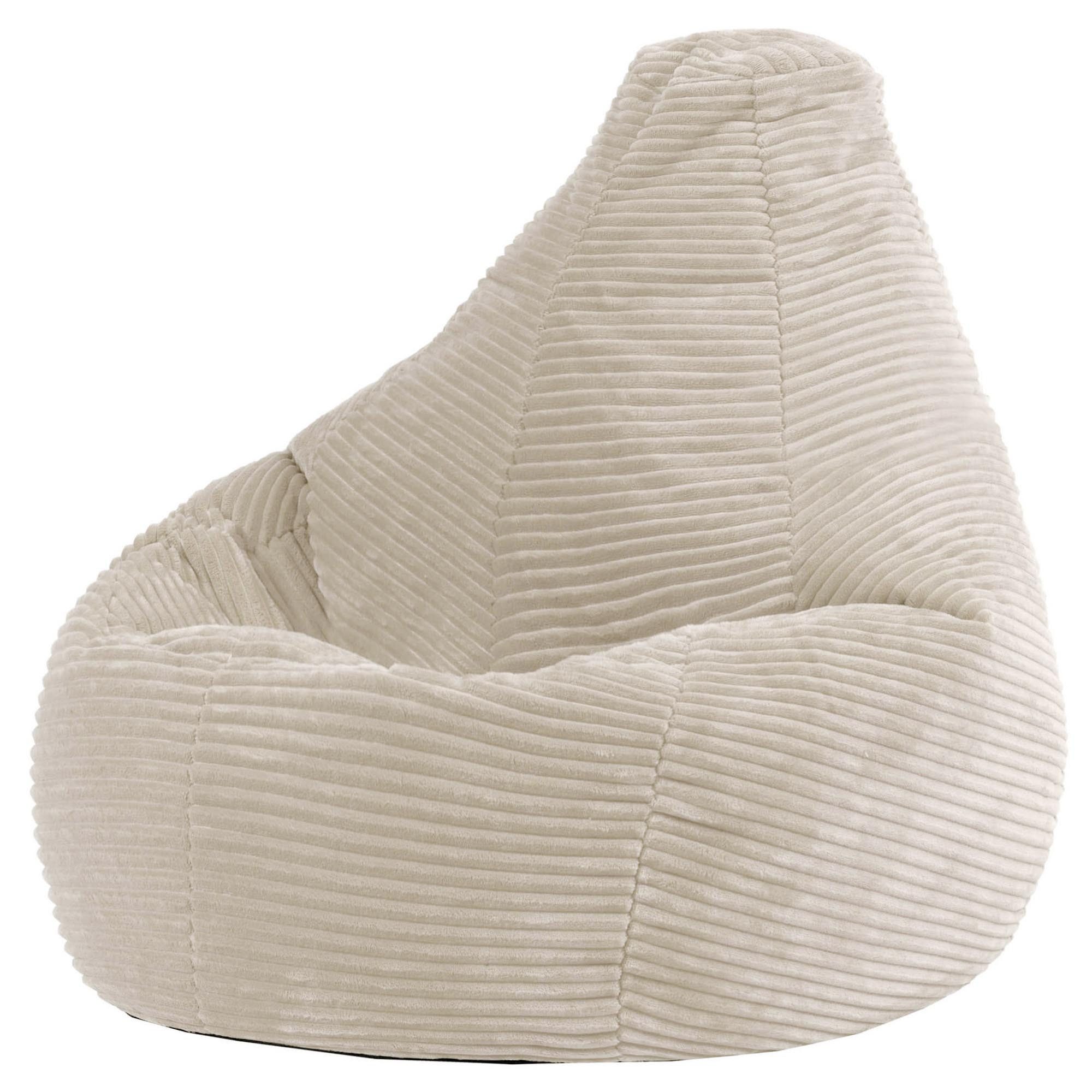 icon Sitzsack Kinder Sessel aus Cord Flauschig „Dalton", 69x59x65cm, Made in Germany, für Kinderzimmer, mit Füllung