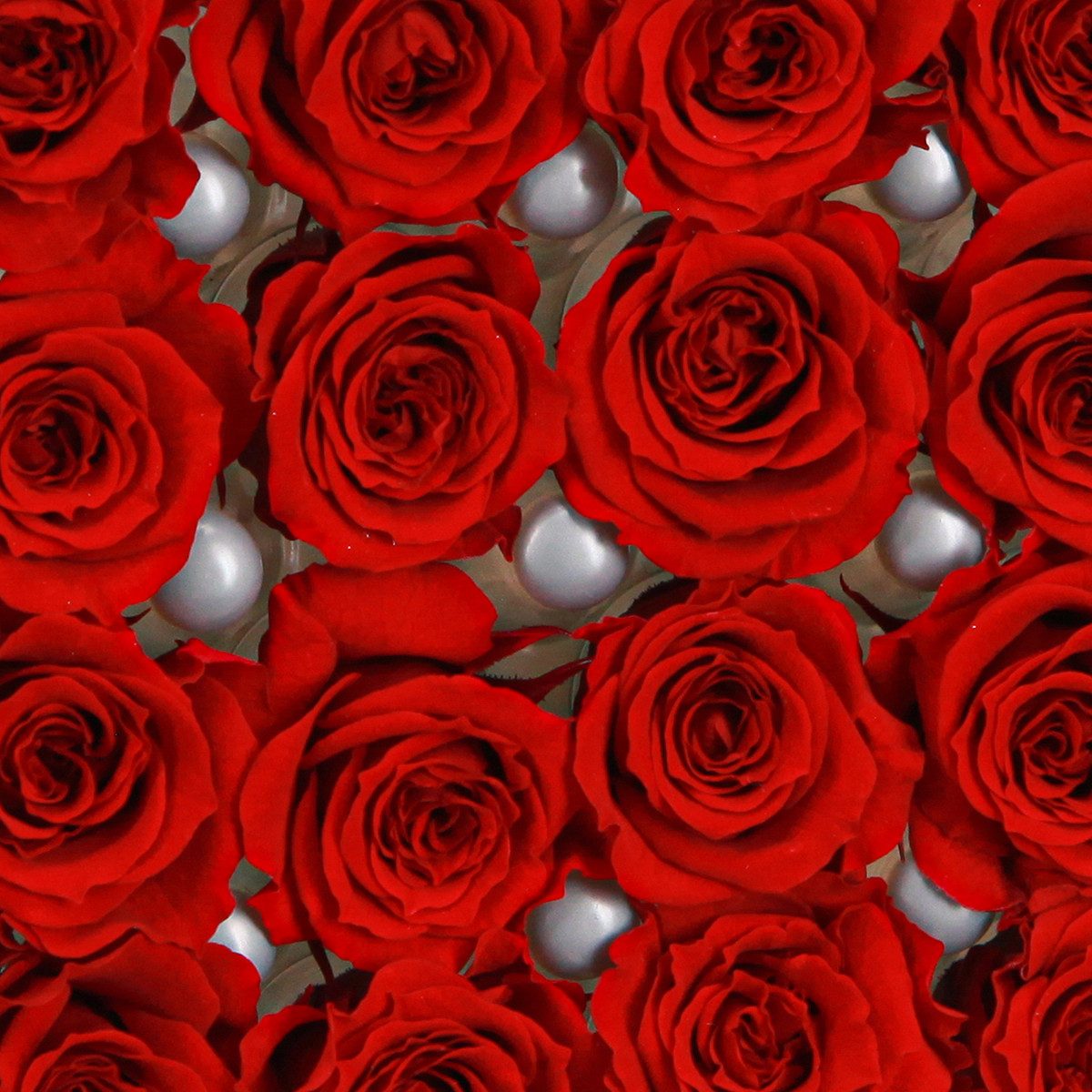 Kunstblume Infinity Rosen Rot Ø3cm 16 günstig online kaufen