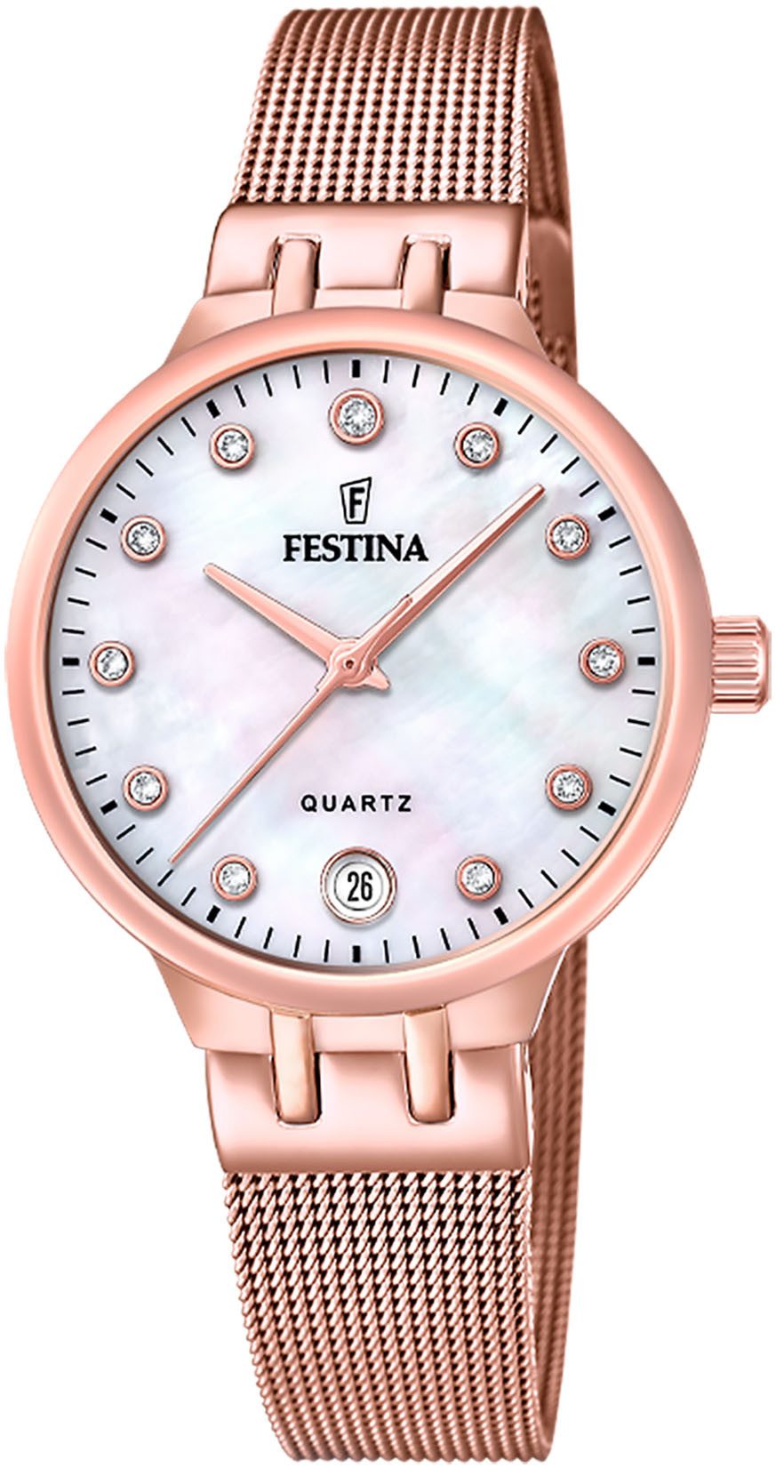 Festina Quarzuhr Mademoiselle F20716/1, Armbanduhr, Damenuhr, günstig online kaufen
