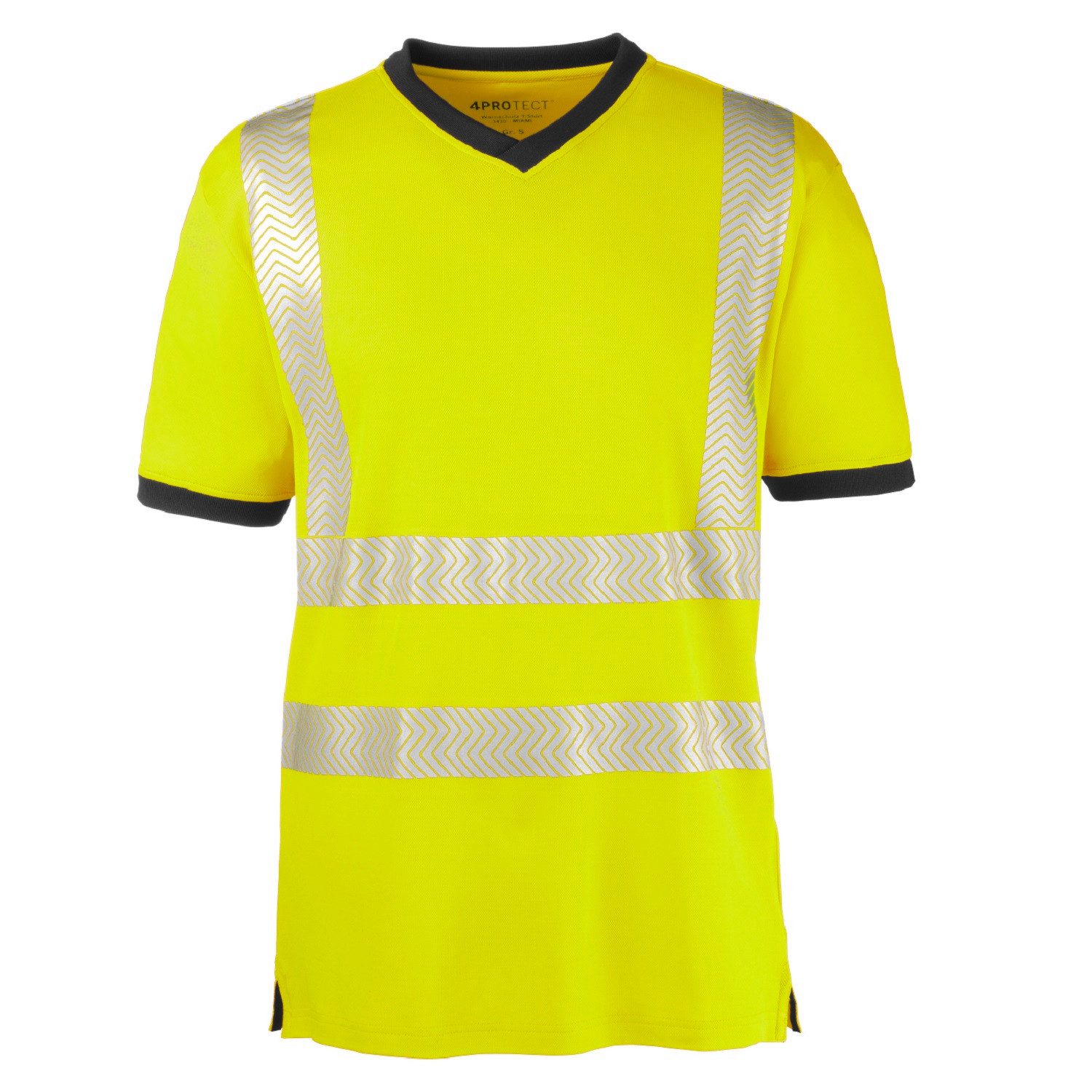 4PROTECT Warnschutz-Shirt Warnschutz T-Shirt "MIAMI" UV-Schutz