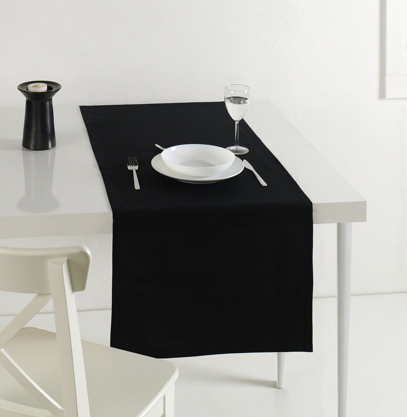 Hermia Concept Tischdecke DCH1302, Schwarz, Tischdecken, 65% Baumwolle / 35% Polyester