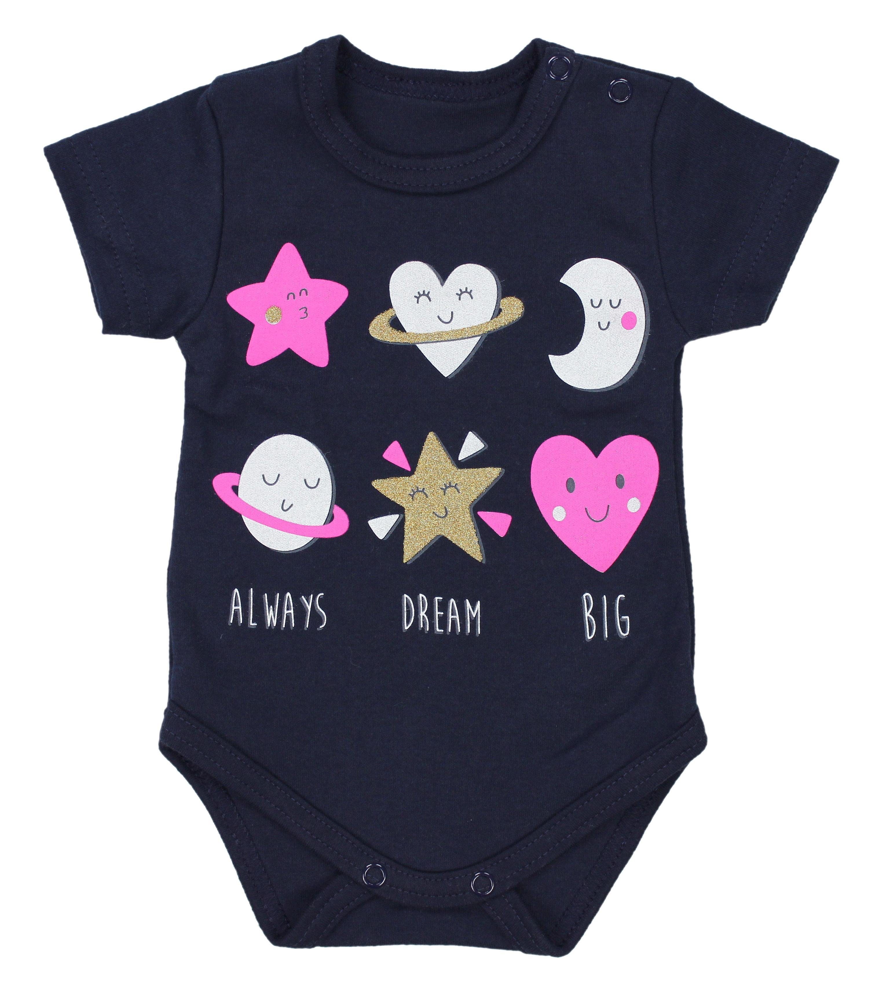 Kurzarm 5er Pack Unisex Spruch Mädchen Aufdruck TupTam mit Kurzarmbody TupTam Body Baby