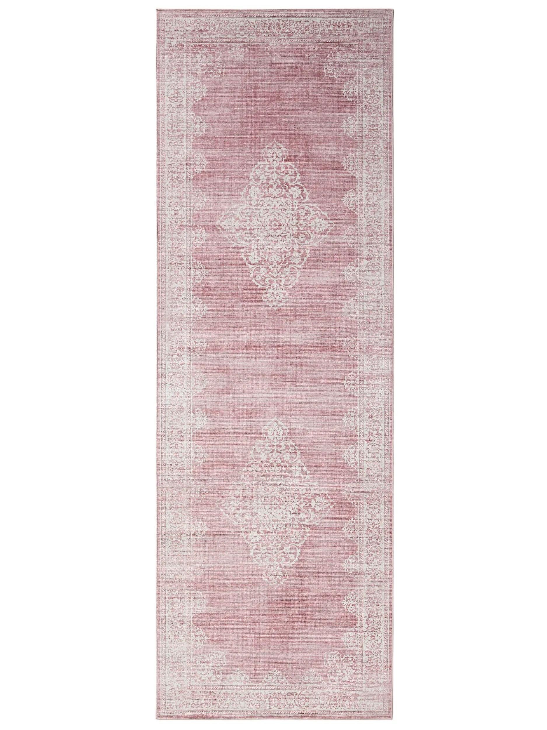 benuta Läufer Laury, rechteckig, Höhe: 5 mm, Teppich Wohnzimmer, Schlafzimmer, Esszimmer, Flur, Kunstfaser, Cozy