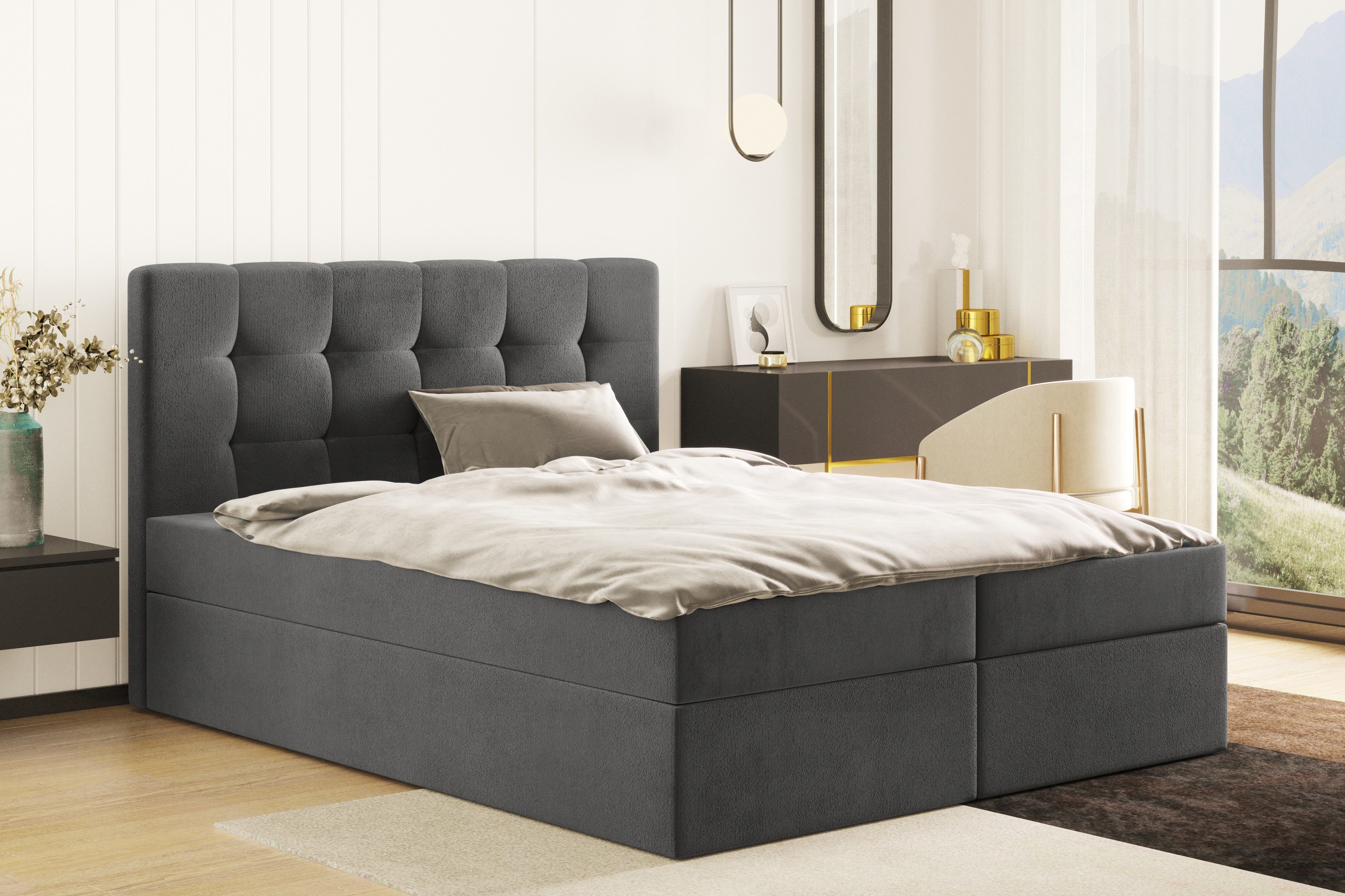 Kaiser Möbel Boxspringbett mit matratze LUDANO günstig online kaufen