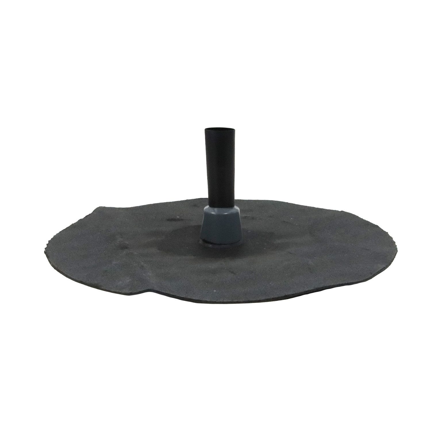 FLECK Dachdurchführung Allzweck Durchgang Ø 22 mm mit Bitumen-Flansch für Flachdach, Spezial-Hart-PVC