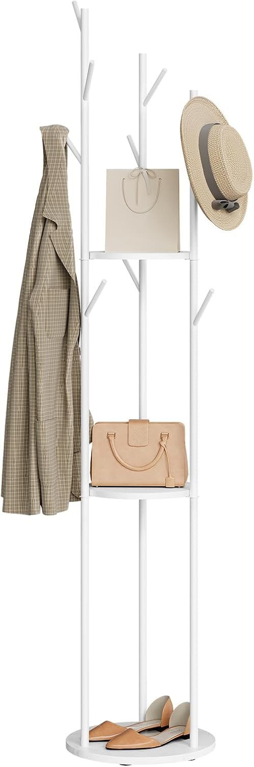 EUGAD Garderobenständer, (1 St), Baumform Kleiderständer mit 3 Ablagen Marm günstig online kaufen