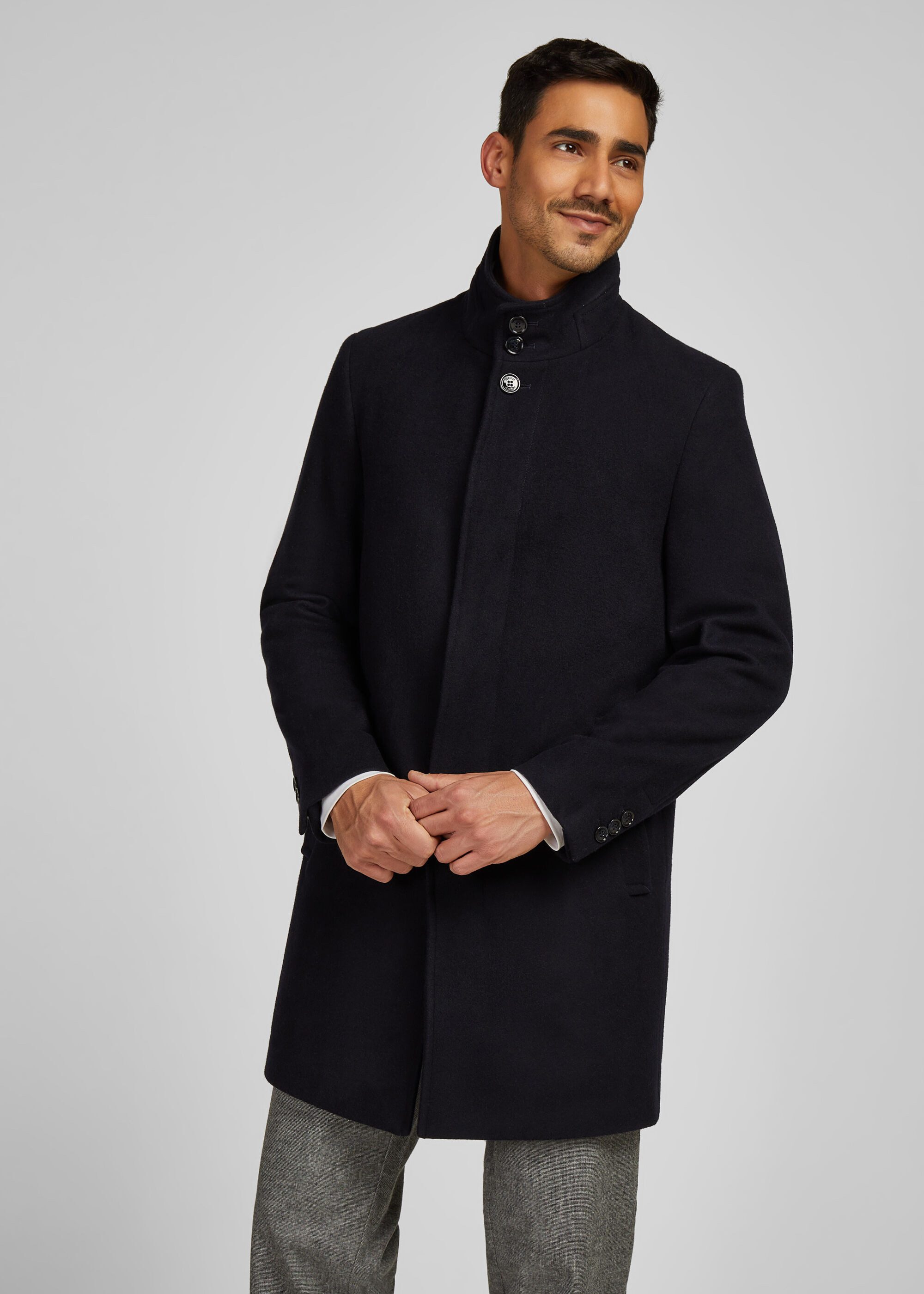 HECHTER PARIS Wollmantel Zeitlose Eleganz