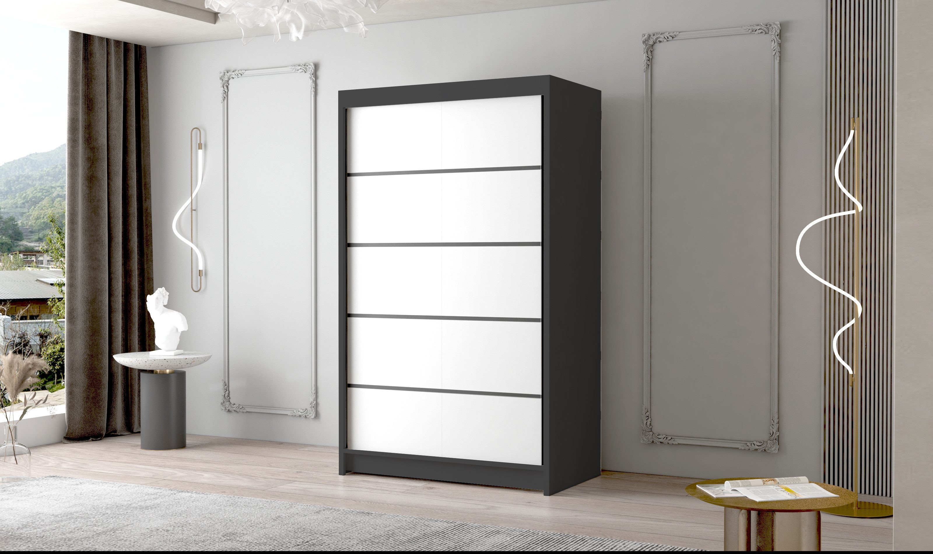 Sofnet Kleiderschrank Letto IV (mit Schiebetüren günstig online kaufen