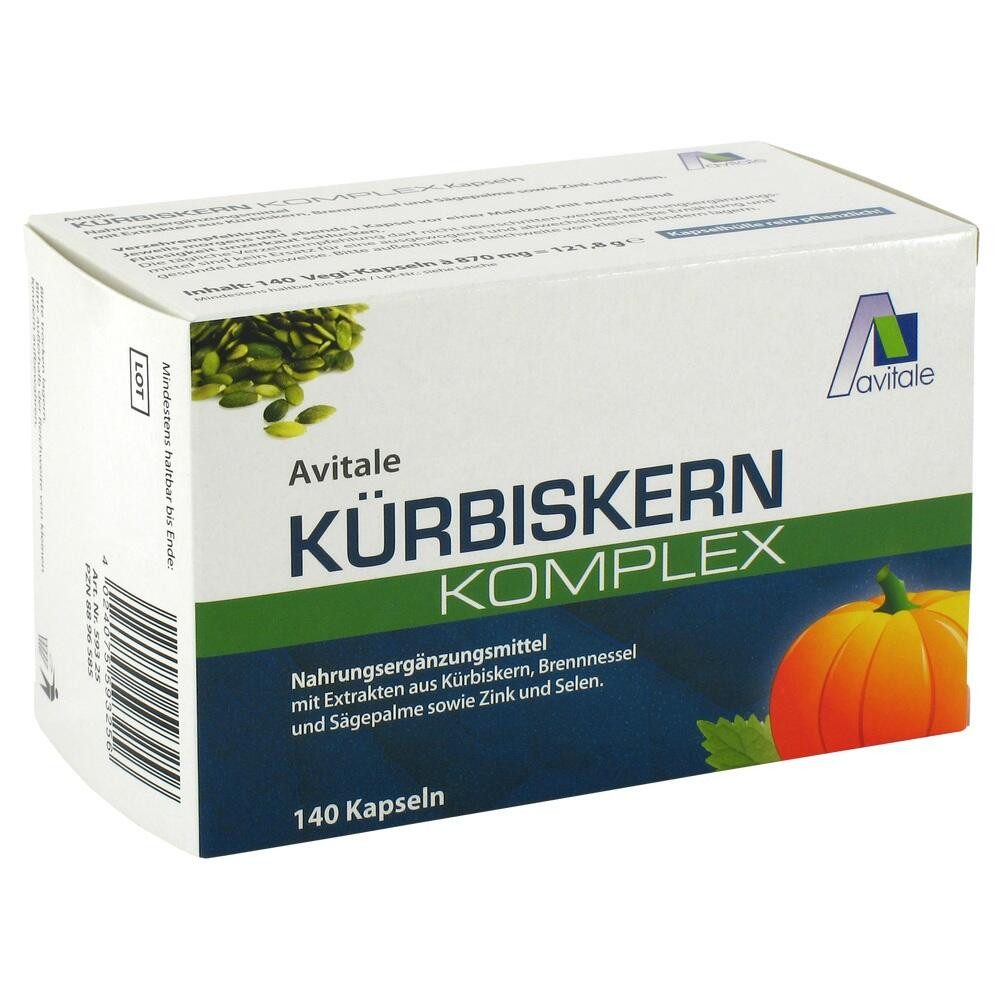 Avitale GmbH KÜRBISKERN KOMPLEX Kapseln Kapseln, 140 St.