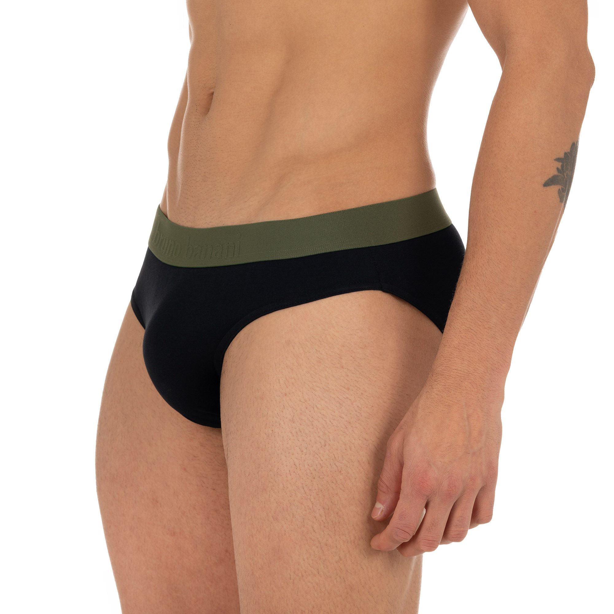 Bruno Banani Slip Flowing (2er Pack) mit Logobund